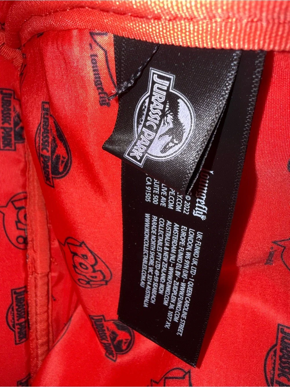 NWOT Jurassic Park Faux Leather Mini Backpack from Universal Studios Florida